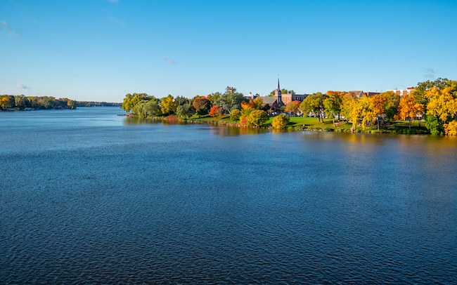 St. Norbert College riverfront