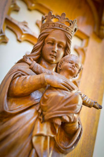 Madonna and child, Old St. Joseph's Church