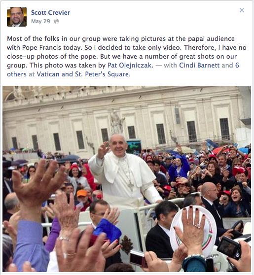 Screenshot at Vatican