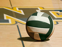 volleyball on SNC gym floor