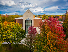 aerial shot of the Gehl-Mulva Science Center
