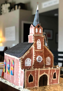 handmade model of Old St. Joe's Church