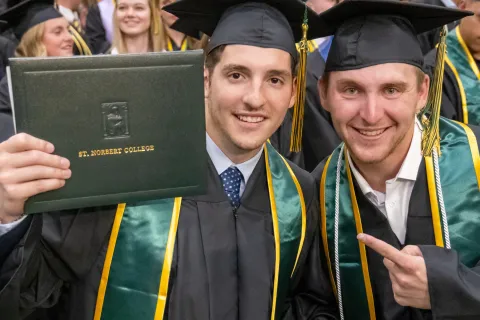 St. Norbert College students at Commencement