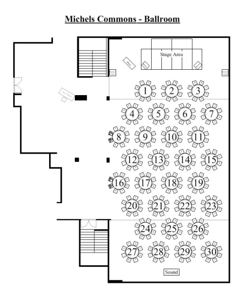 Ballroom Seating Chart